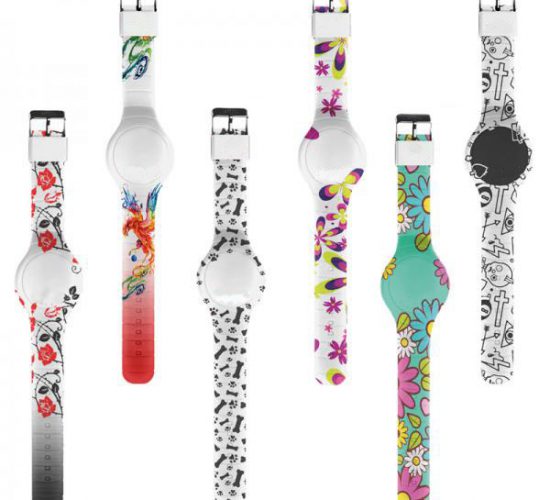 printed silicone watch